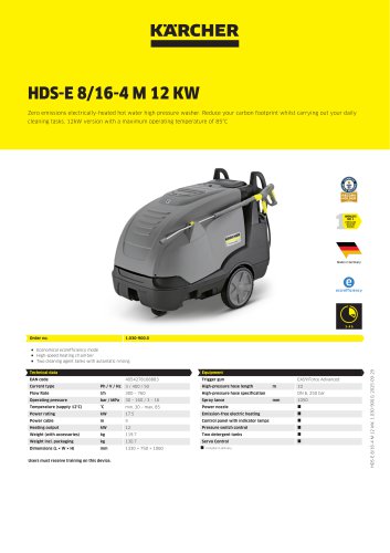 HDS-E 8/16-4 M 12 KW