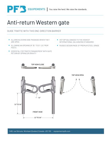 Saloon door gate