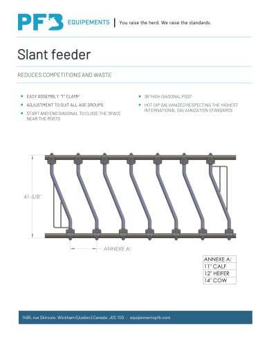 Slant feeder 