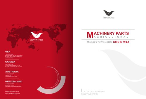 MAGHINERY PARTS AGRICULTURAL  MASSEY FERGUSON 1840& 1844 