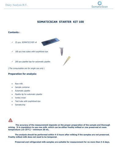 SomaticScan Starter Kit - 100 SCC Tests
