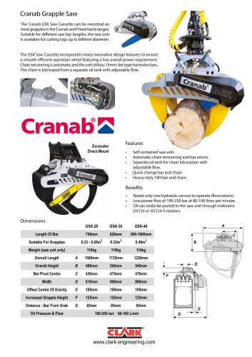 Cranab Grapple Saw