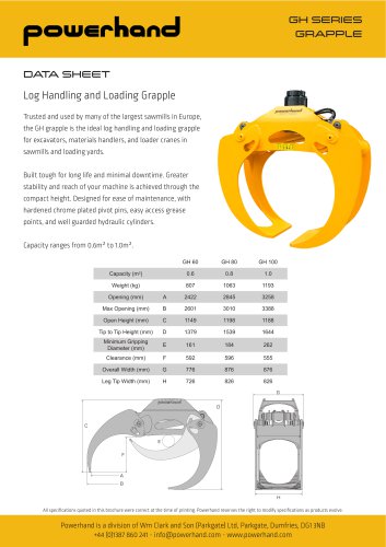 Powerhand GH Timber Grapple